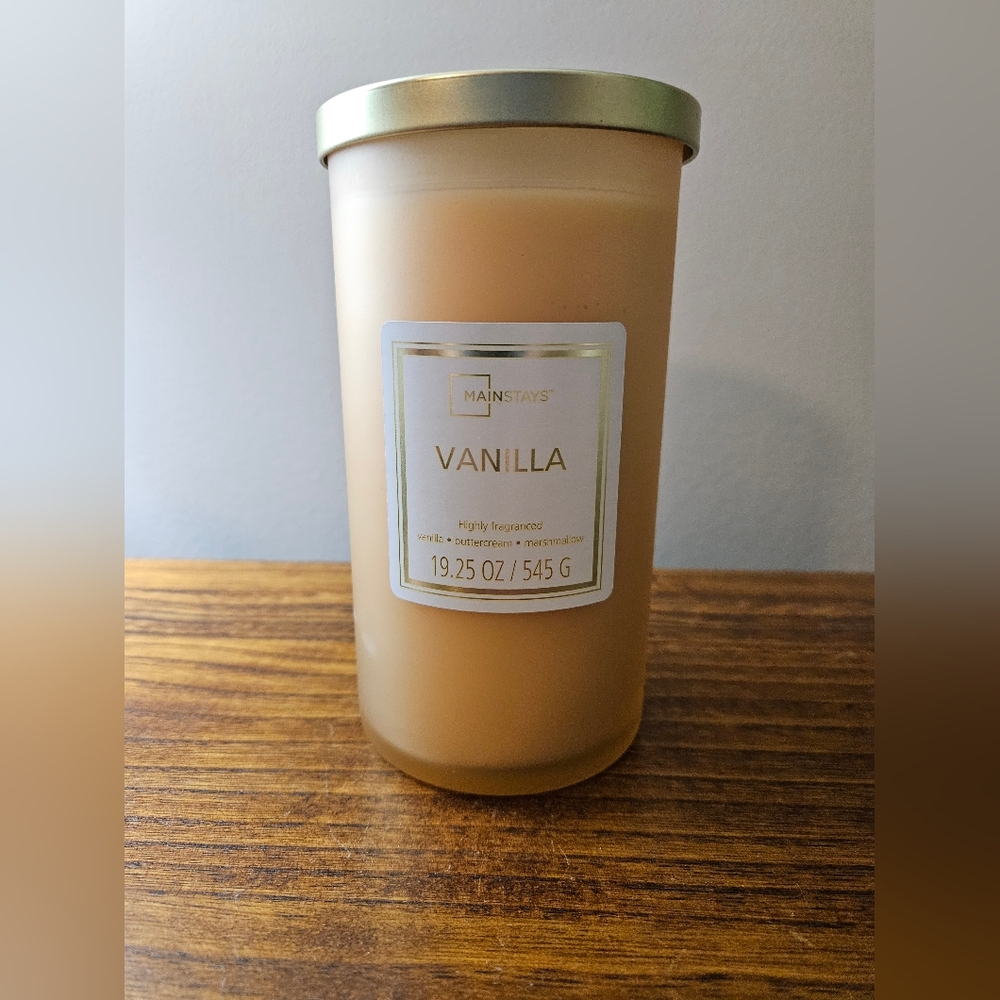 Mainstay Vanilla Scented Candle - Cream